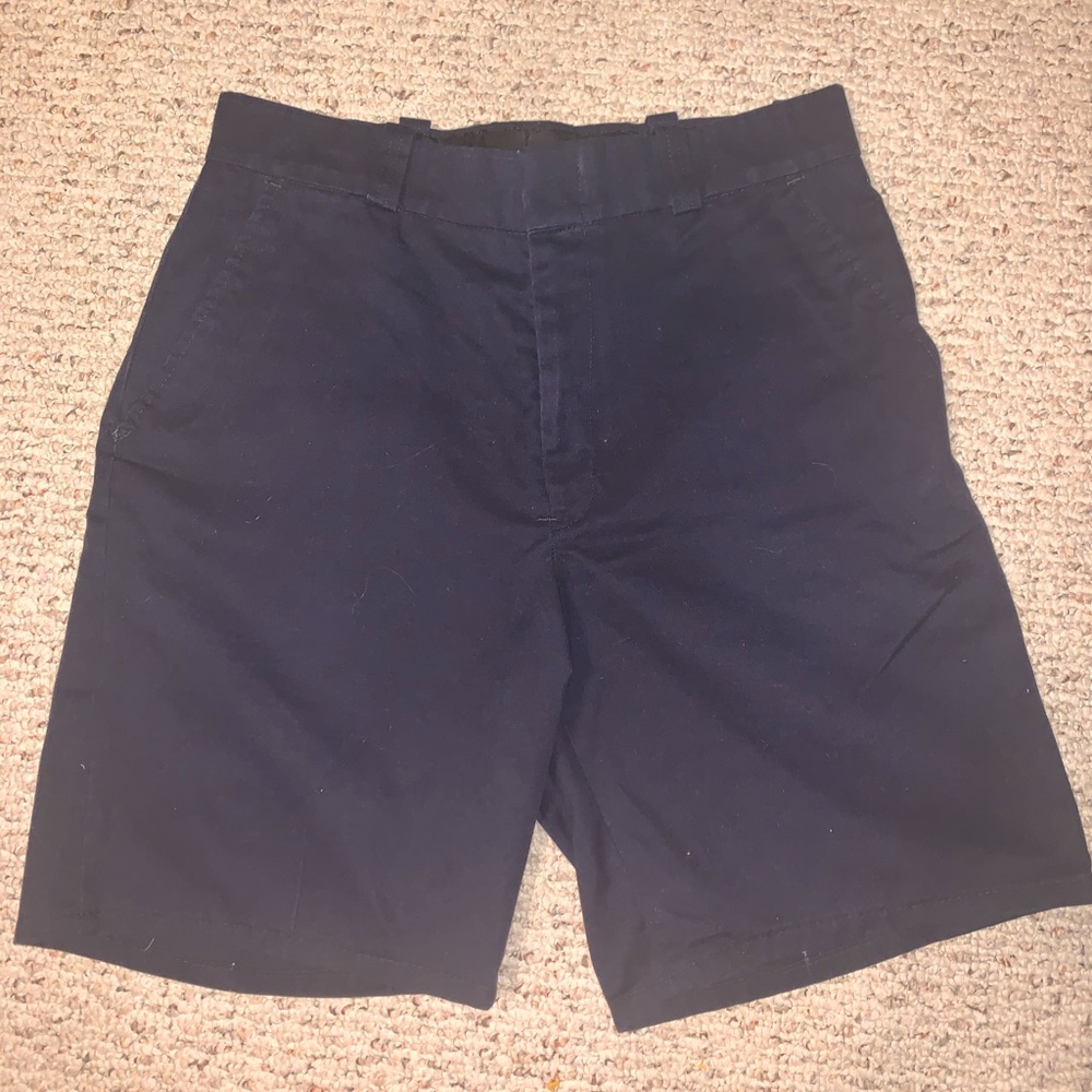 Men’s navy blue dress shorts